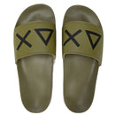 Ciabatte da Uomo SUN68 Linea Slippers Logo Colore Militare - X35102