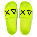 Ciabatte da Uomo SUN68 Linea Slippers Logo Colore Giallo Fluo - X35102