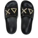 SUN68 Slippers Logo Strass Linie
Damen Hausschuhe in Schwarz - X35205