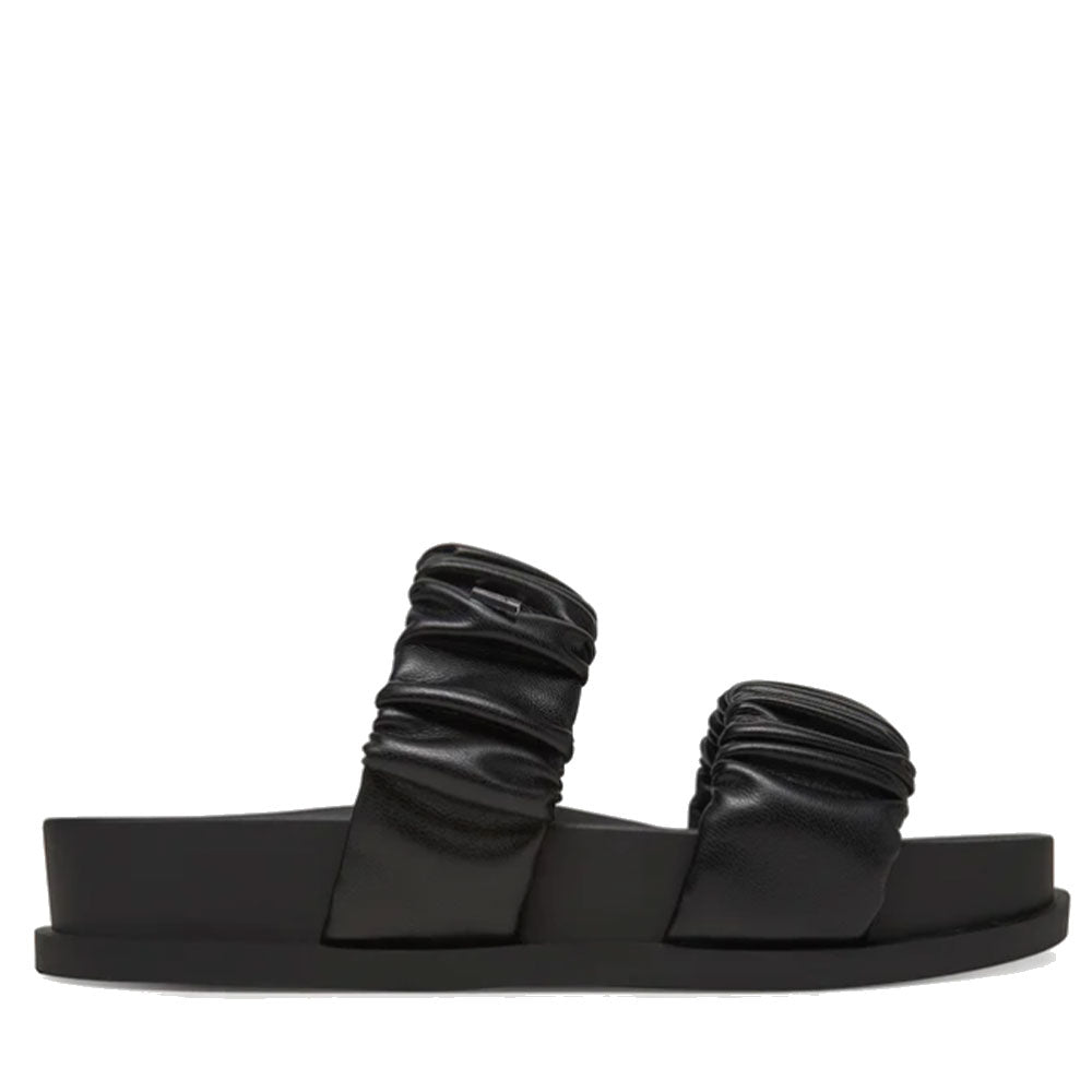 Ciabatte Donna ARMANI EXCHANGE con Doppia Fascia Imbottita Colore Nero