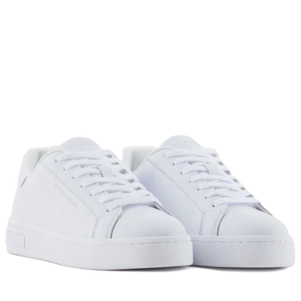 Scarpe Uomo ARMANI EXCHANGE Sneakers in Pelle Colore Brilliant White