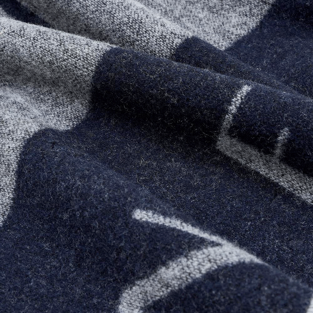 Sciarpa Uomo ARMANI EXCHANGE in Misto Lana Colore Deep Navy - Grey Melage