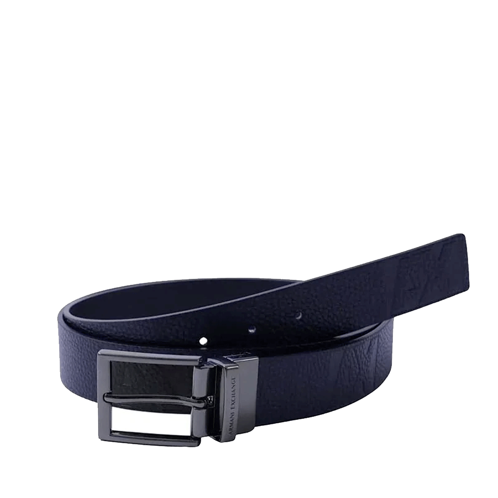 Cintura Uomo in Pelle ARMANI EXCHANGE Colore Deep Navy