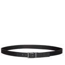 Cintura Uomo in Pelle Nera ARMANI EXCHANGE Con Logo Tono su Tono