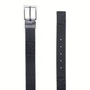 Cintura Uomo in Pelle Nera ARMANI EXCHANGE Con Logo Tono su Tono