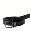 Cintura Uomo in Pelle Nera ARMANI EXCHANGE Con Logo Tono su Tono