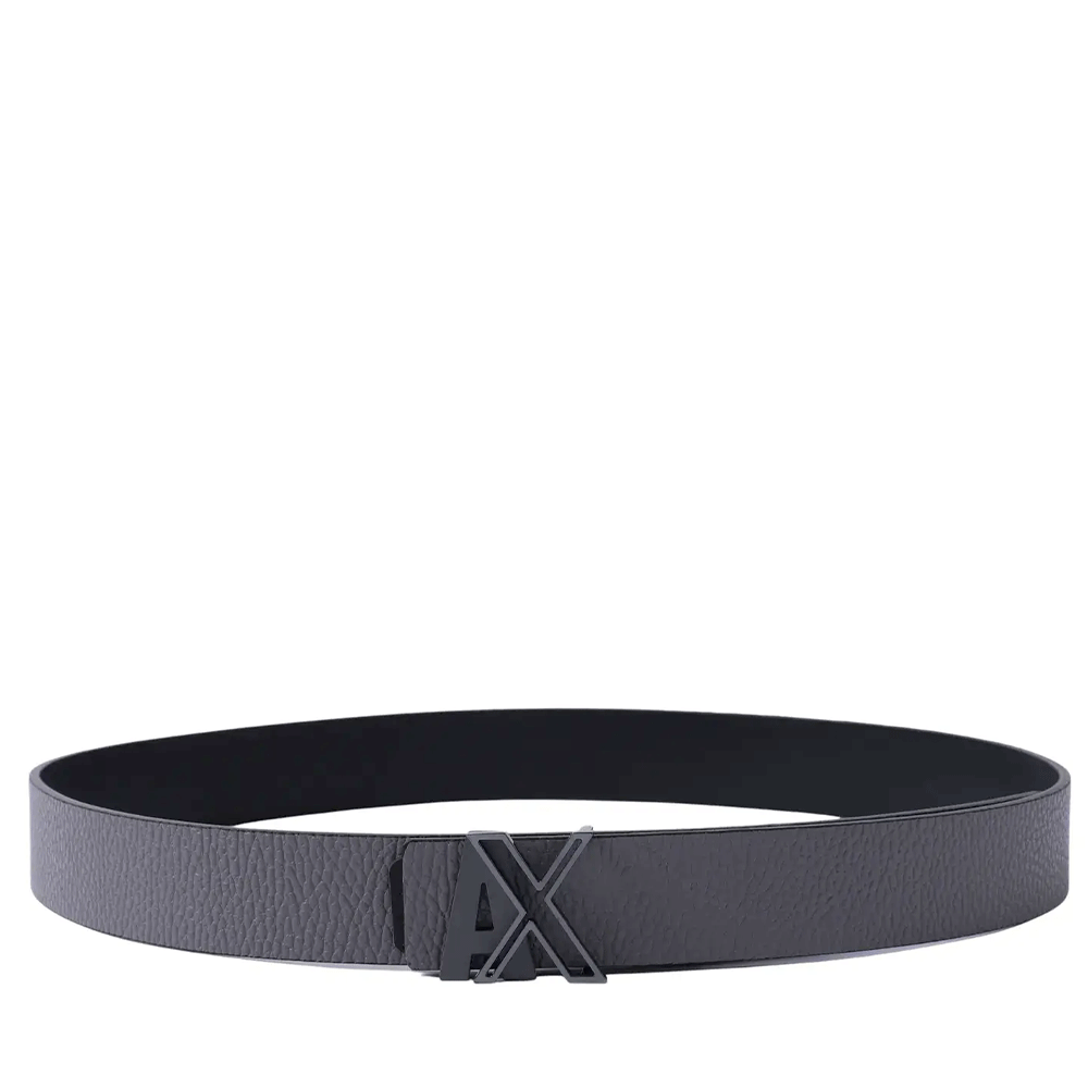 Cintura Uomo Reversibile in Pelle ARMANI EXCHANGE Colore Black - Dark Gull Gray