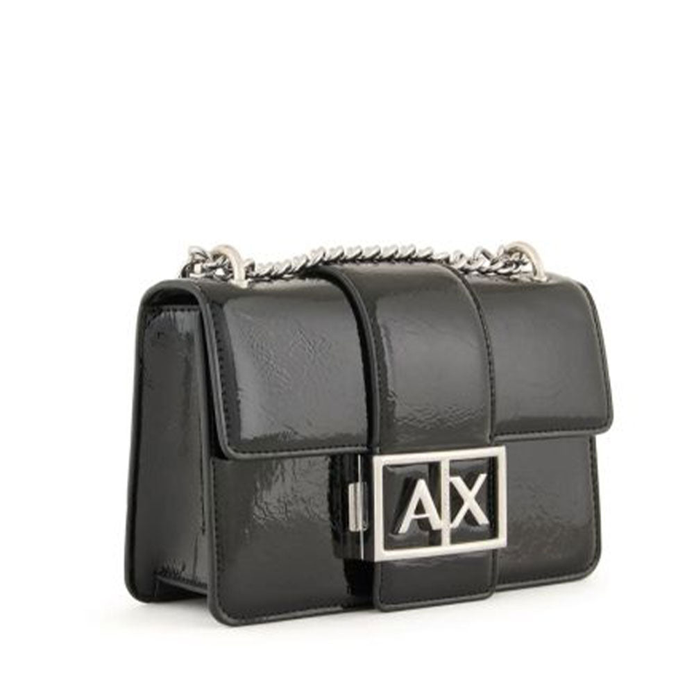 Borsa Donna a Tracolla ARMANI EXCHANGE Black Edition Chiusa con Pattina colore Nero