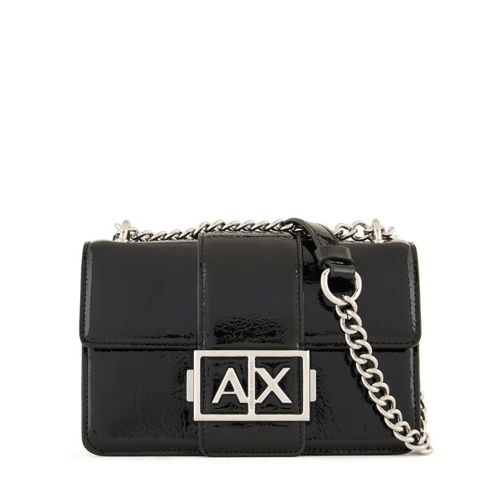 Borsa Donna a Tracolla ARMANI EXCHANGE Black Edition Chiusa con Pattina colore Nero