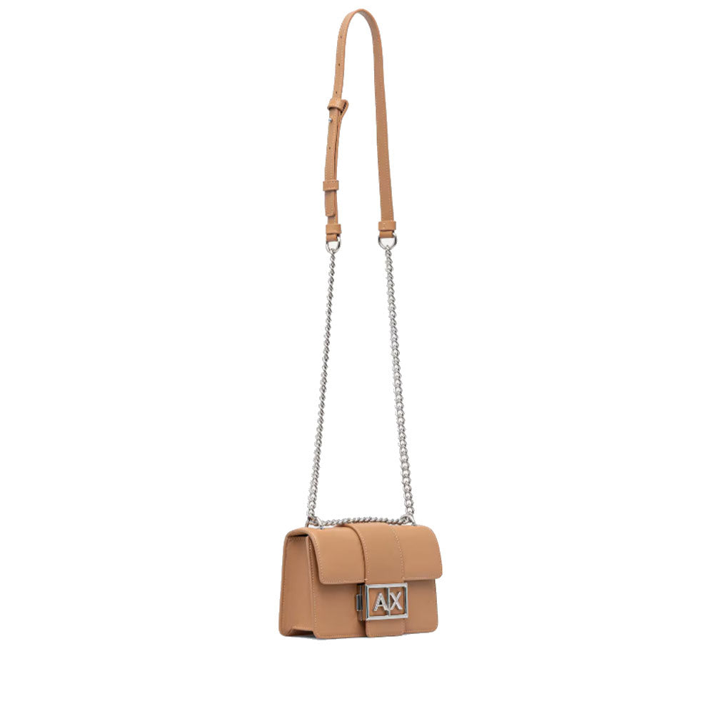 ARMANI EXCHANGE Jodie Linie
Damen Umhängetasche Geschlossen mit Klappe in der Farbe Camel Rose