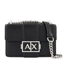 ARMANI EXCHANGE Jodie Linie 
Damen Umhängetasche Geschlossen mit Klappe in Schwarz