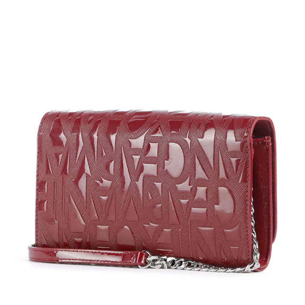 Mini Clutch Donna con Tracolla in Catena ARMANI EXCHANGE colore Red Dahlia
