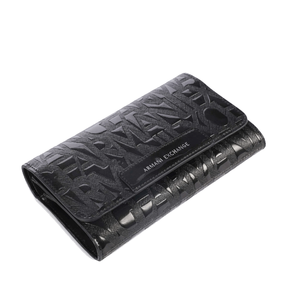 Mini Clutch Donna con Tracolla in Catena ARMANI EXCHANGE colore Nero