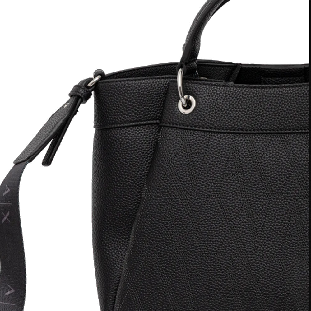 ARMANI EXCHANGE 
Damen Handtasche mit Schultergurt mit Logo in Schwarz