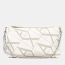 ARMANI EXCHANGE Gynger Linie 
Damen Hand Clutch mit Schultergurt in Weiße Farbe - Valley