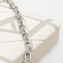 ARMANI EXCHANGE Gynger Linie 
Damen Hand Clutch mit Schultergurt in Weiße Farbe - Valley