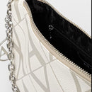 ARMANI EXCHANGE Gynger Linie 
Damen Hand Clutch mit Schultergurt in Weiße Farbe - Valley