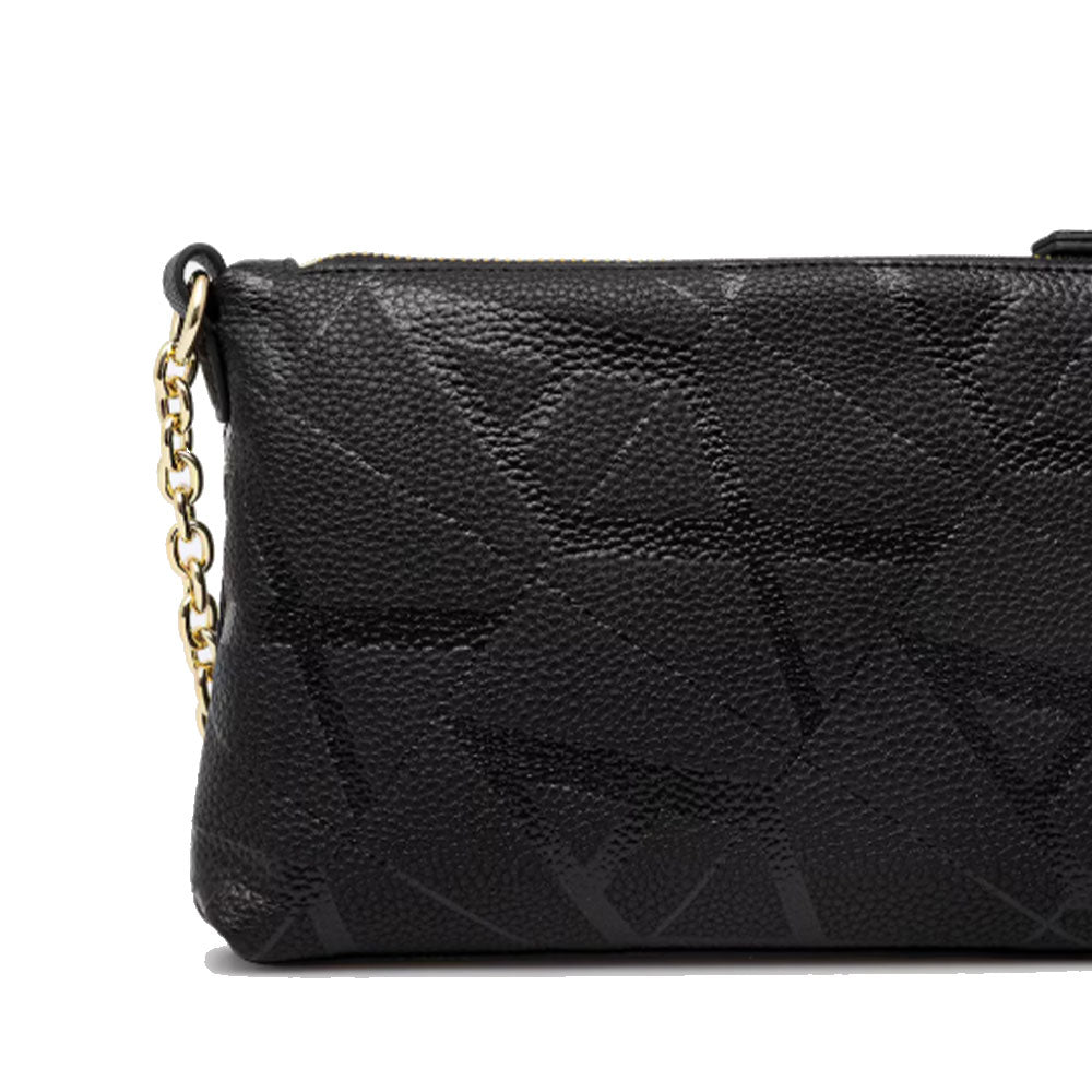 ARMANI EXCHANGE Gynger Linie 
Damen Handclutch mit Schultergurt in Schwarz