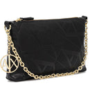 ARMANI EXCHANGE Gynger Linie 
Damen Handclutch mit Schultergurt in Schwarz