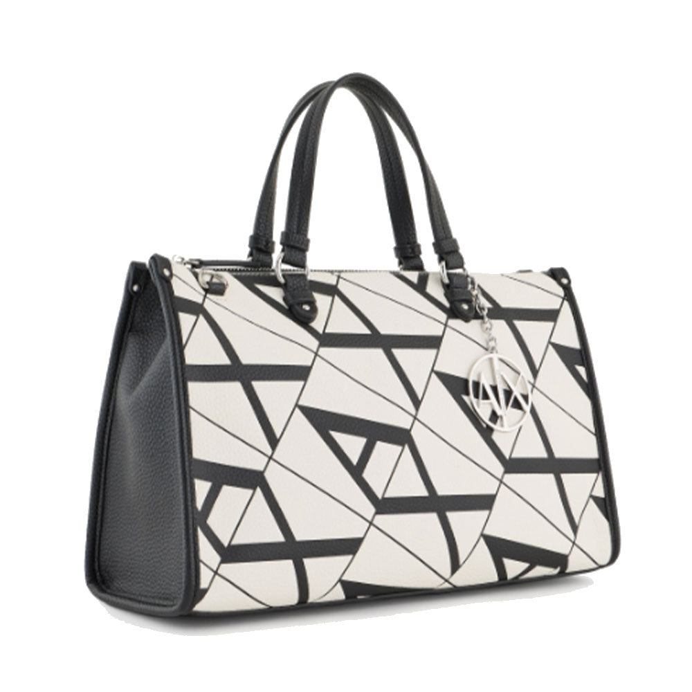 ARMANI EXCHANGE Gynger Linie 
Damenhandtasche mit Schultergurt in der Farbe Weiß - Schwarz