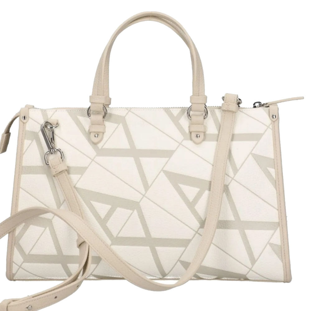 ARMANI EXCHANGE Gynger Linie 
Damenhandtasche mit Schultergurt in Weiße Farbe - Valley