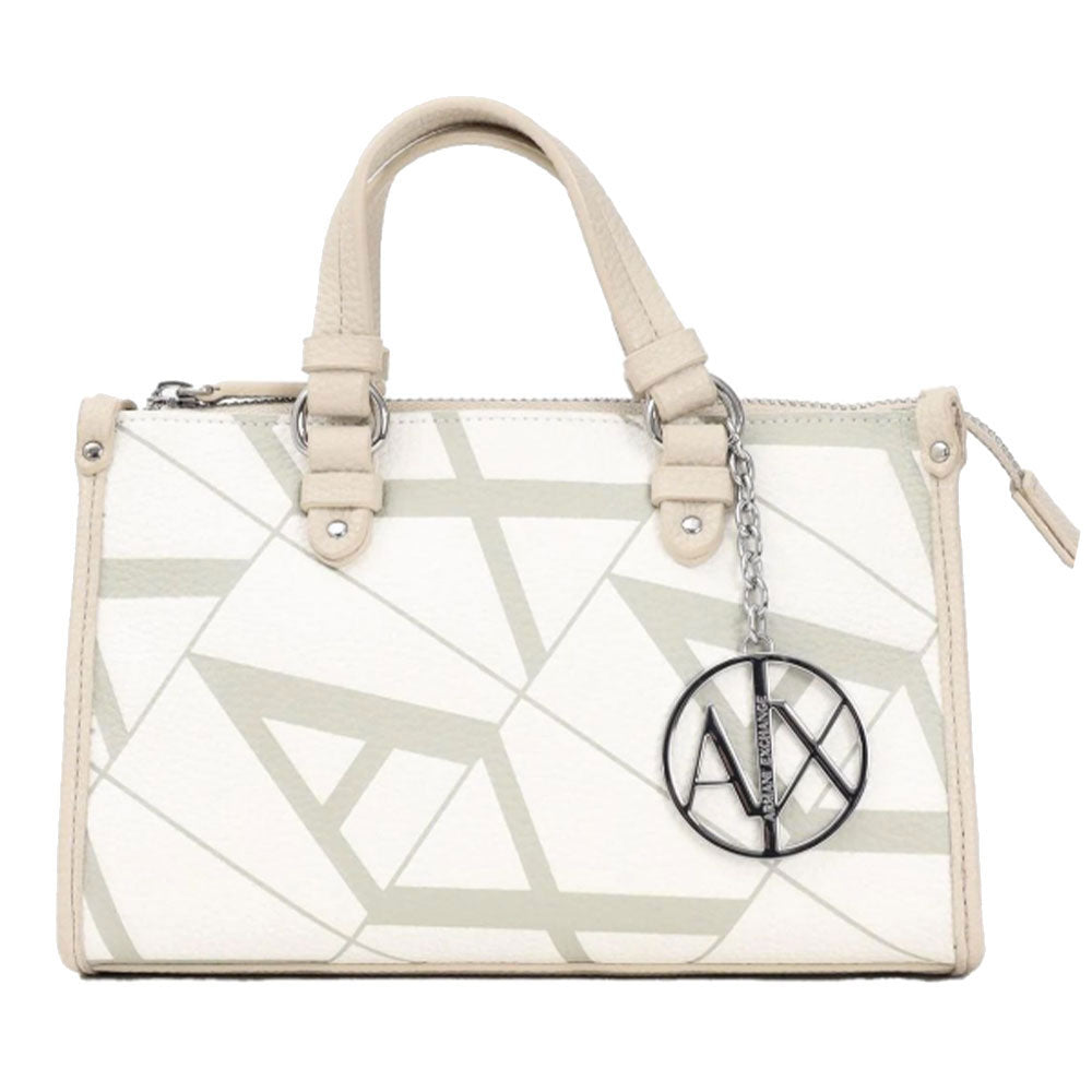 Borsa Donna a Mano con Tracolla ARMANI EXCHANGE Linea Gynger colore White - Valley