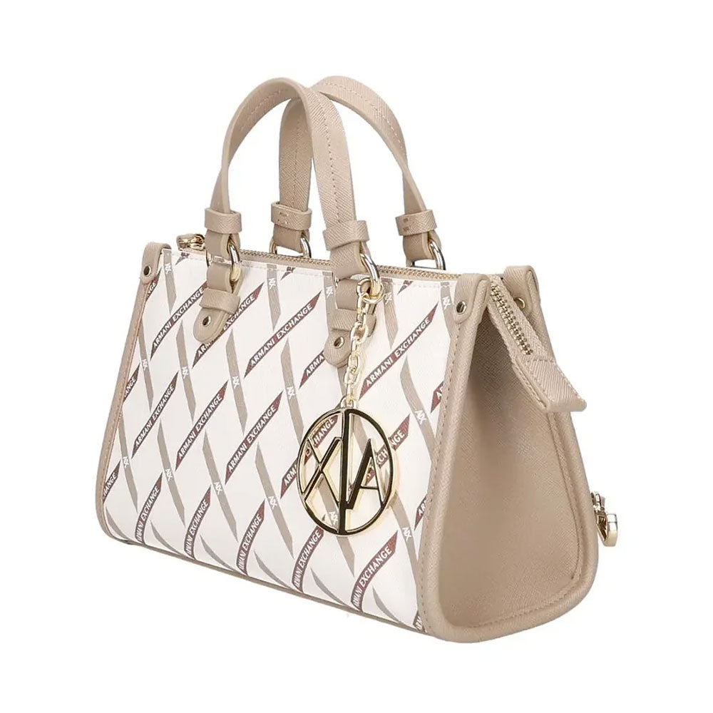 Borsa Donna a Mano Mini ARMANI EXCHANGE colore Off White - Sand