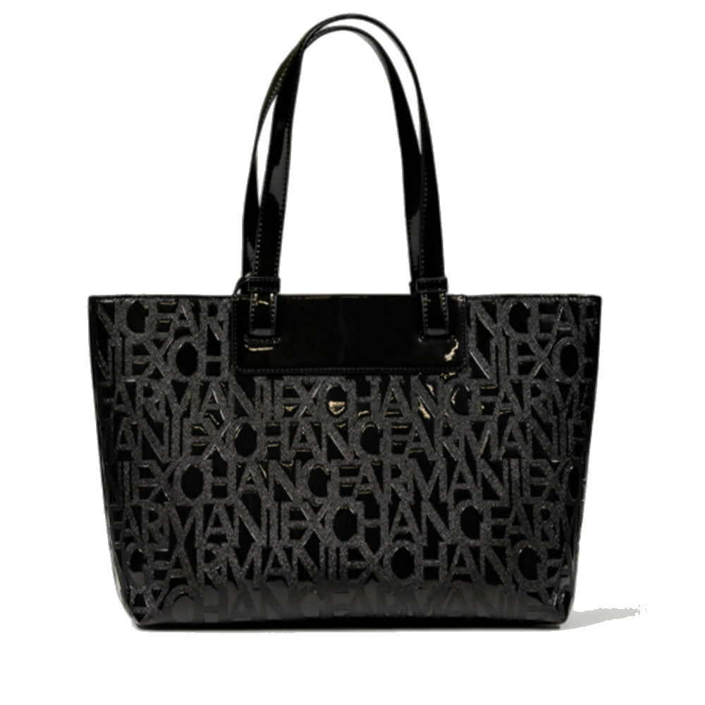 Borsa Donna Shopper a Spalla ARMANI EXCHANGE colore Nero Lucido Linea Liz