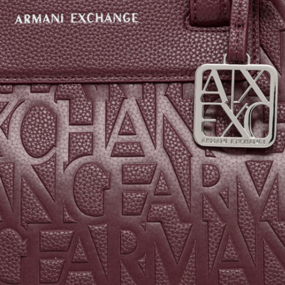 Borsa Donna Shopper a Spalla ARMANI EXCHANGE colore Groove Lucido Linea Liz Misura Grande