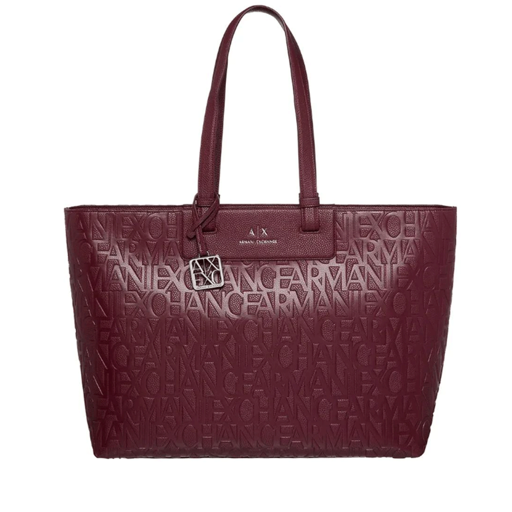 Borsa Donna Shopper a Spalla ARMANI EXCHANGE colore Groove Lucido Linea Liz Misura Grande
