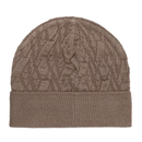 Berretto Donna ARMANI in Maglia di Lana Marrone - Monogram