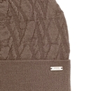 Berretto Donna ARMANI in Maglia di Lana Marrone - Monogram