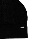 Berretto Donna ARMANI in Maglia di Lana Nero - Monogram