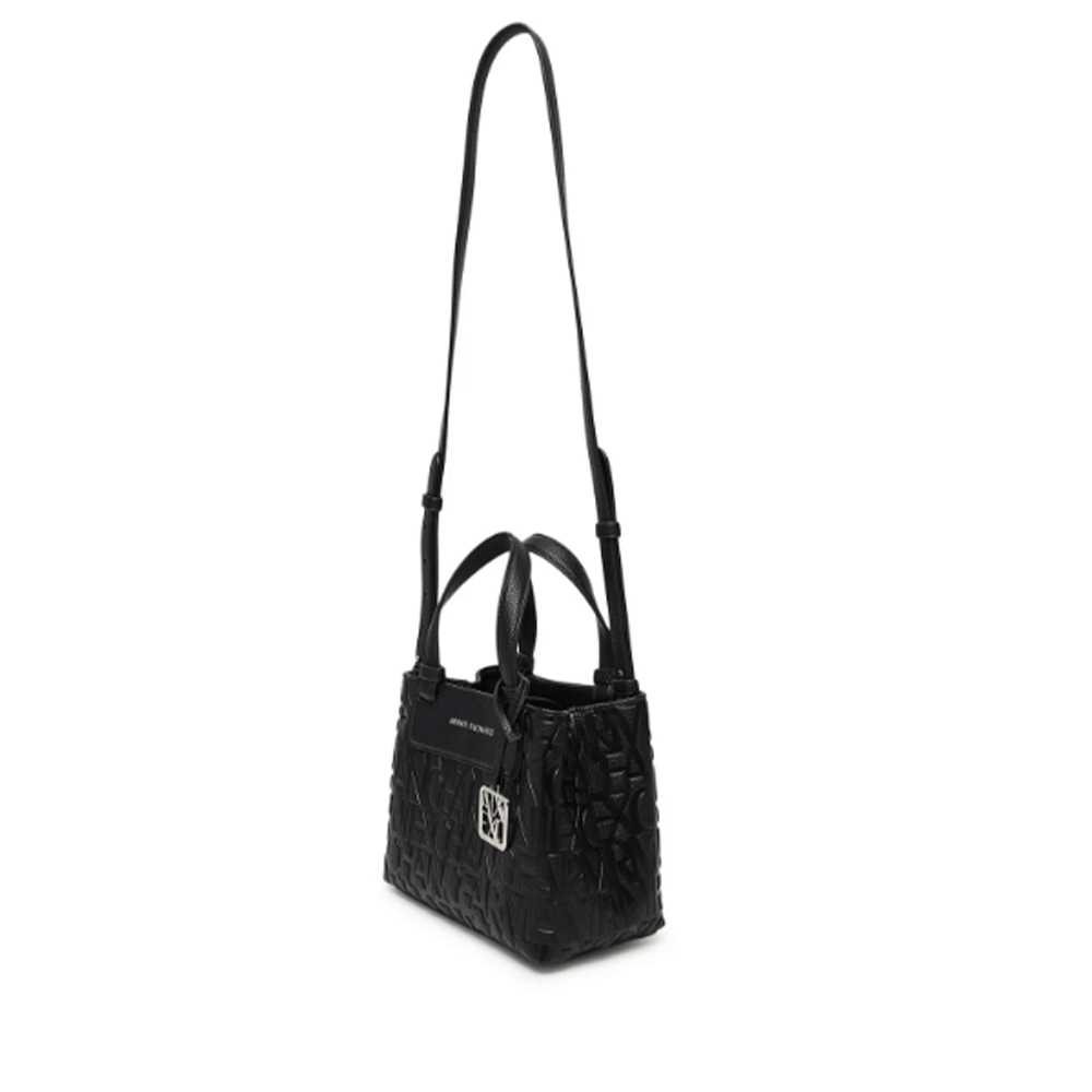 Borsa Donna a Mano con Tracolla ARMANI EXCHANGE colore Nero Lucido Linea Liz