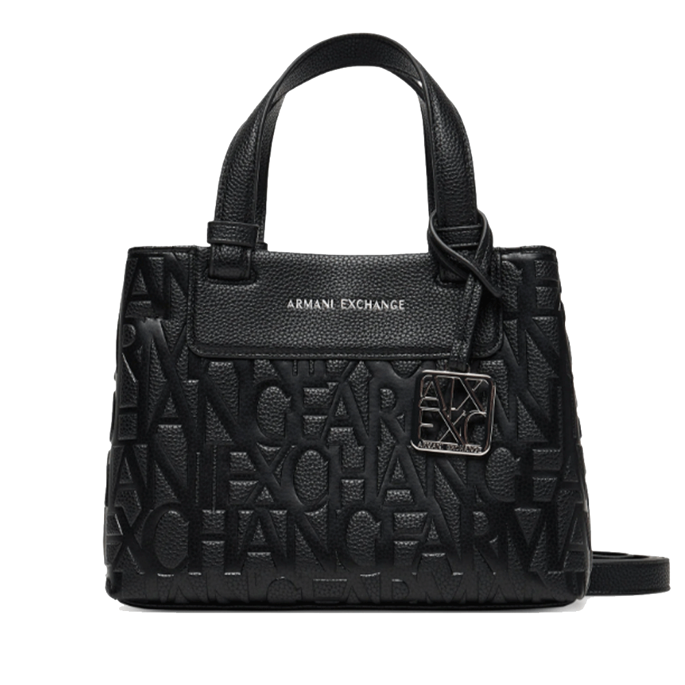 Borsa Donna a Mano con Tracolla ARMANI EXCHANGE colore Nero Lucido Linea Liz