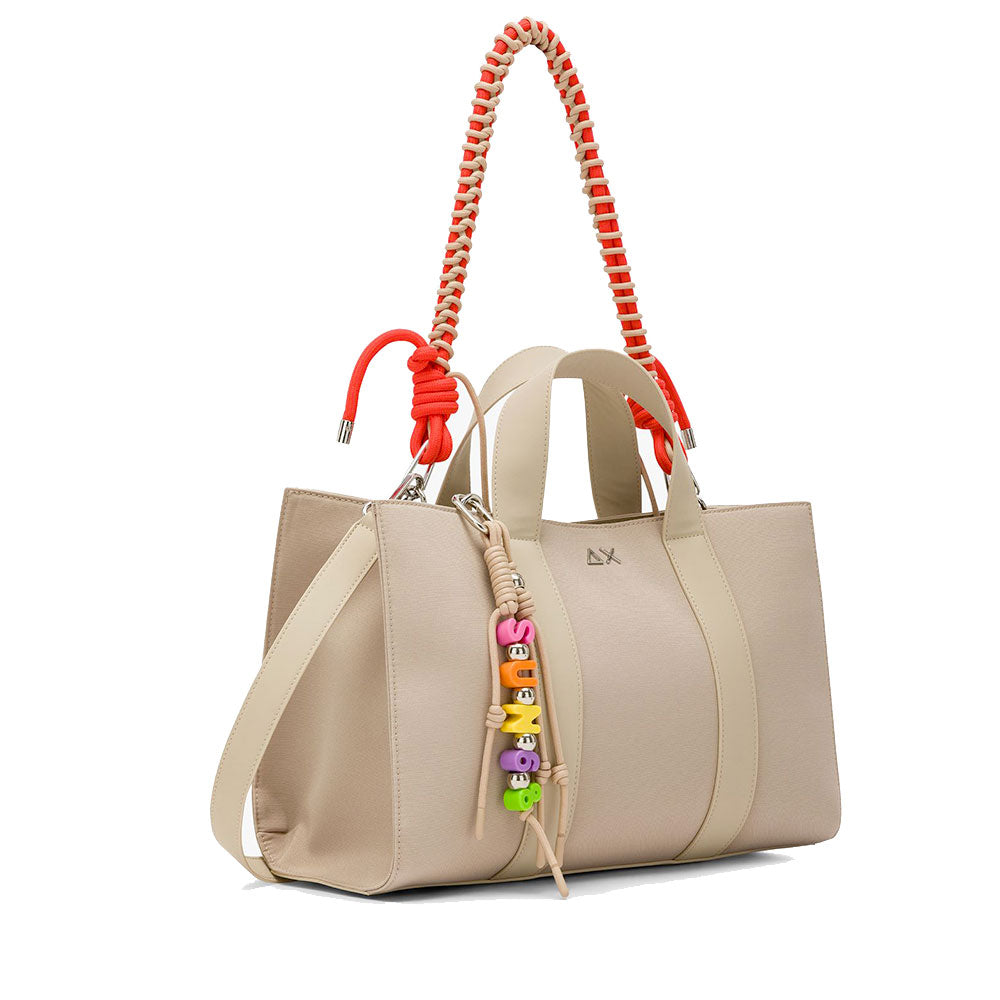 Shopping Bag SUN68 linea Midi Bag Everyday colore Sabbia