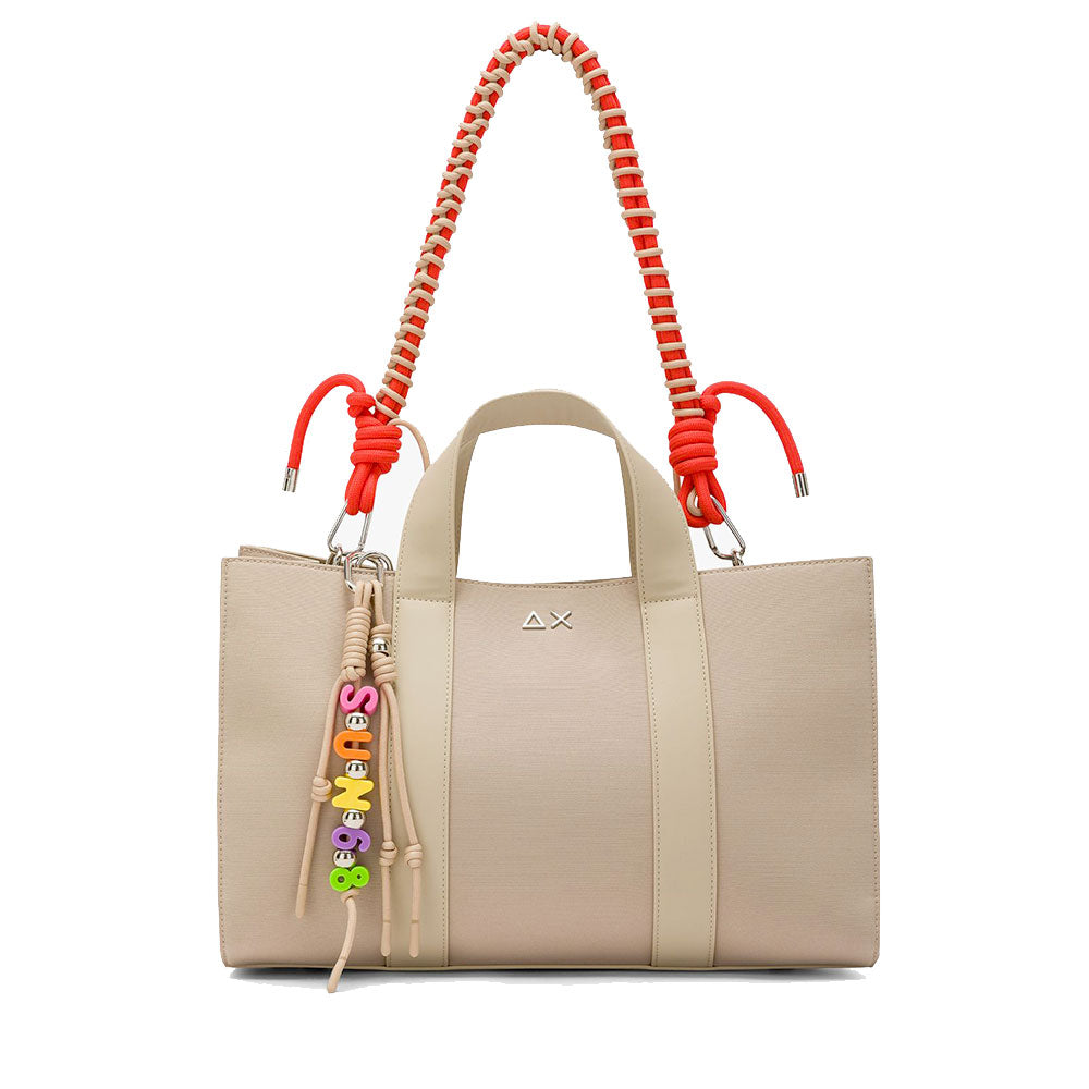 Shopping Bag SUN68 linea Midi Bag Everyday colore Sabbia