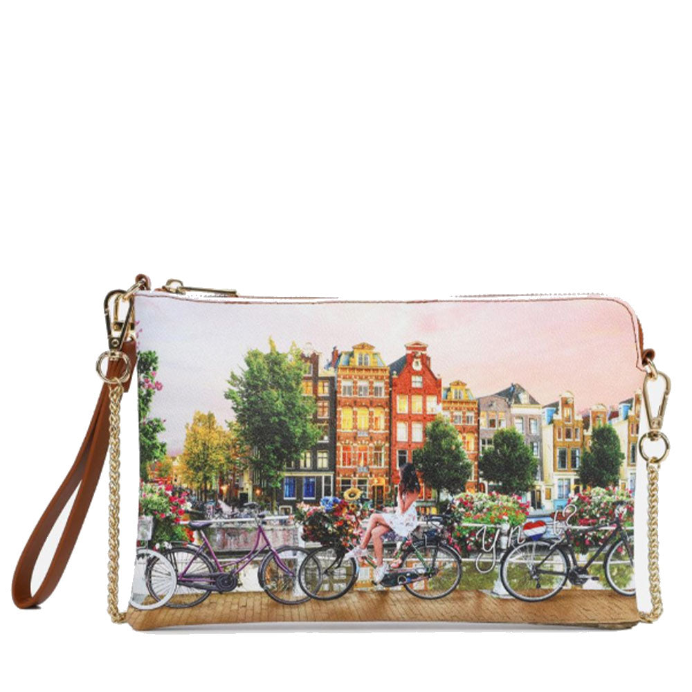 Borsa Donna Y NOT Pochette con Tracolla YES-303 Flower River