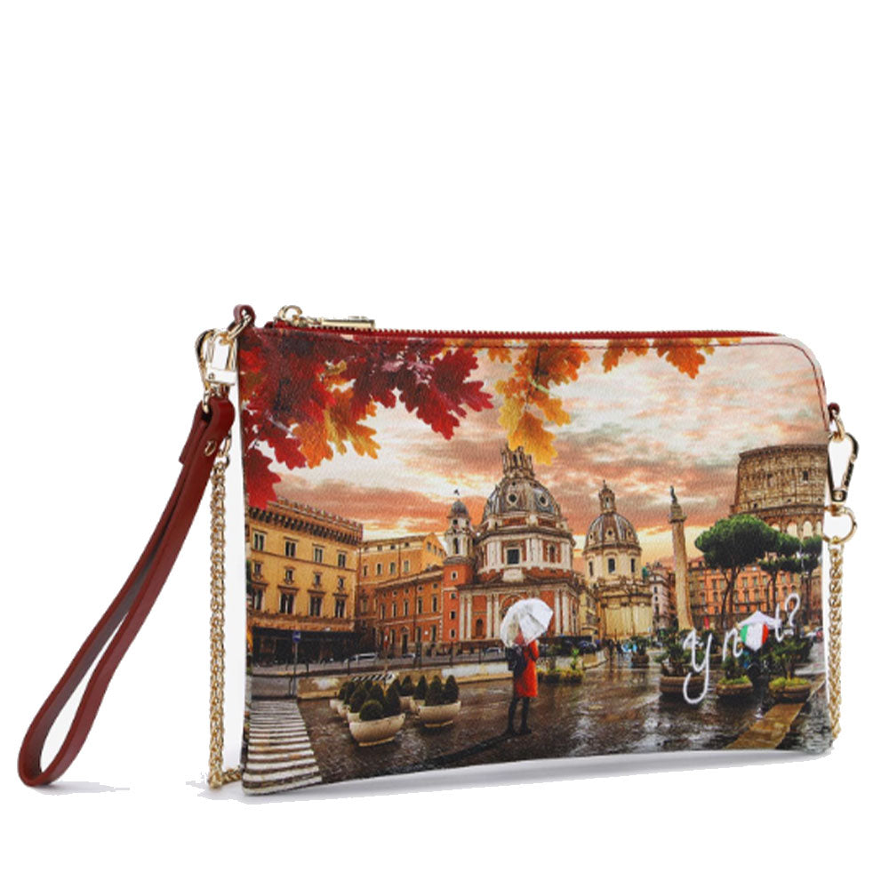 Borsa Donna Y NOT Pochette con Tracolla YES-303 Rome Raining