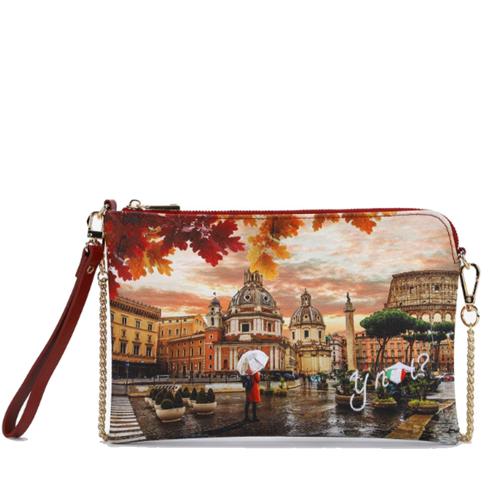 Borsa Donna Y NOT Pochette con Tracolla YES-303 Rome Raining