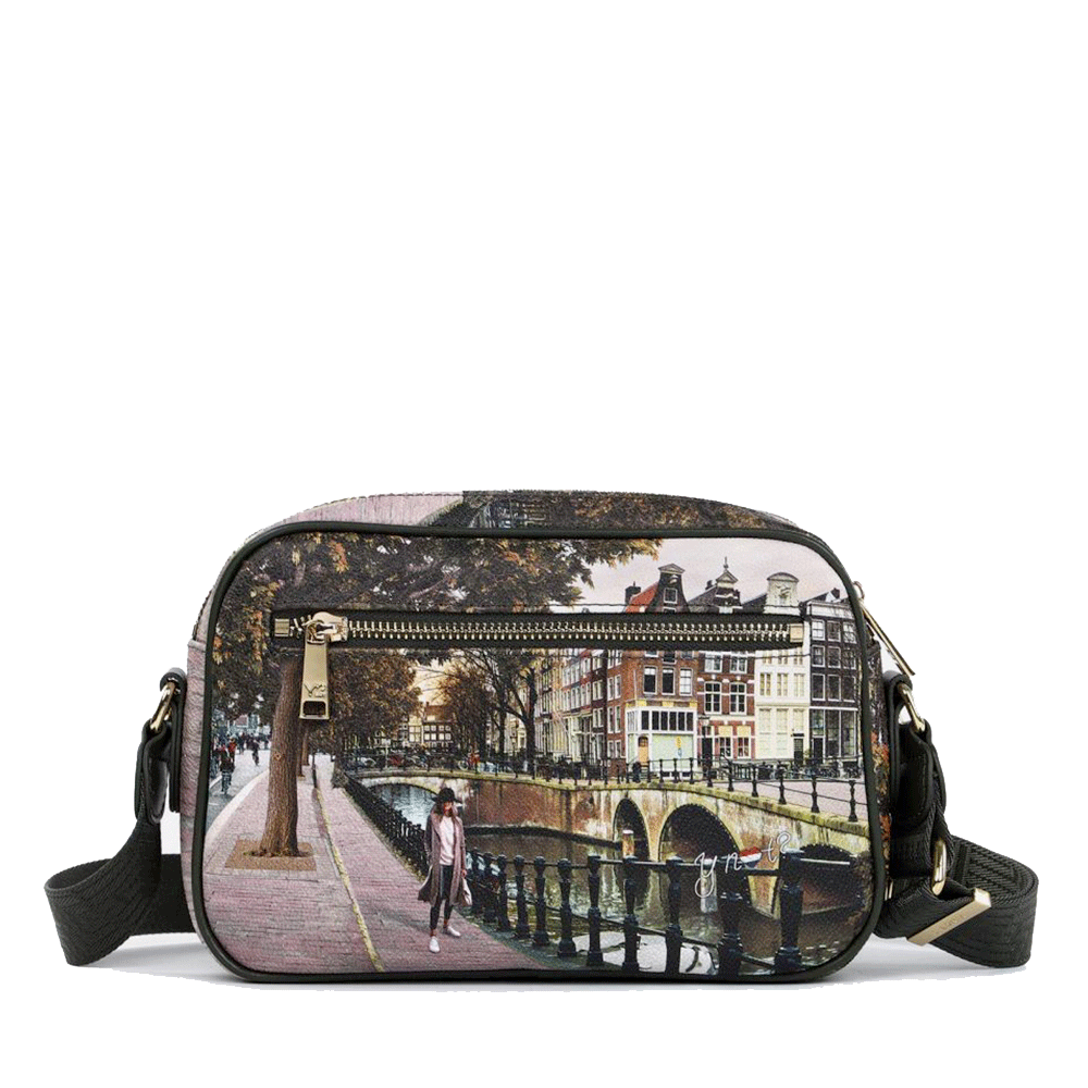 Borsa Donna a Tracolla Y NOT YES-310 stampa Amsterdam Bridge