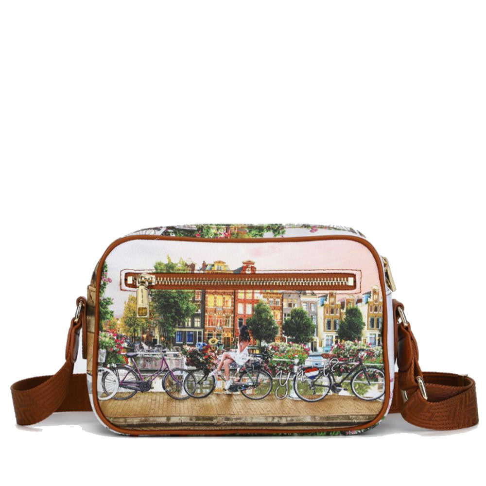 Borsa Donna a Tracolla Y NOT YES-310 stampa Flower River