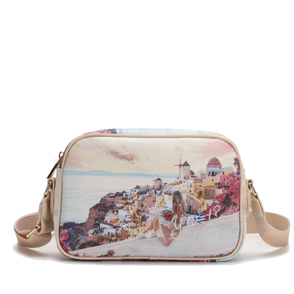 Borsa Donna Y NOT a Tracolla YES-310 Stampa Greece Sunset