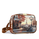 Borsa Donna a Tracolla Y NOT YES-310 stampa Kisses From Paris