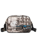 Borsa Donna a Tracolla Y NOT YES-310 stampa Petrol Paris