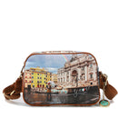 Borsa Donna Y NOT a Tracolla YES-310 Stampa Rainbow Rome