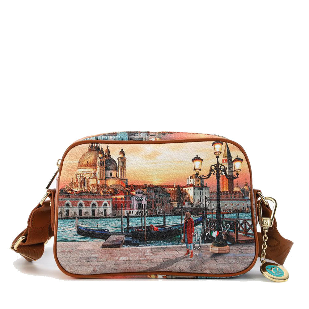 Borsa Donna Y NOT a Tracolla YES-310 Stampa Venice Sunset