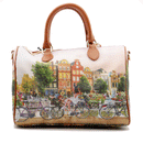 Borsa Donna Y NOT Bauletto Medio con Tracolla YES-318 Flower RIver