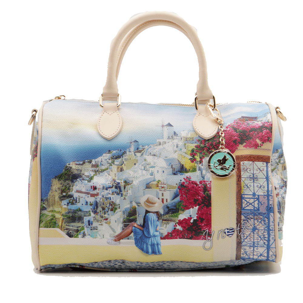 Borsa Donna Y NOT Bauletto Medio con Tracolla YES-318 Greek Summer