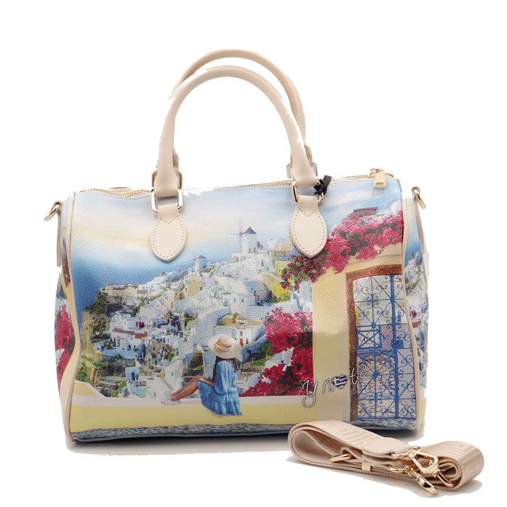 Borsa Donna Y NOT Bauletto Medio con Tracolla YES-318 Greek Summer